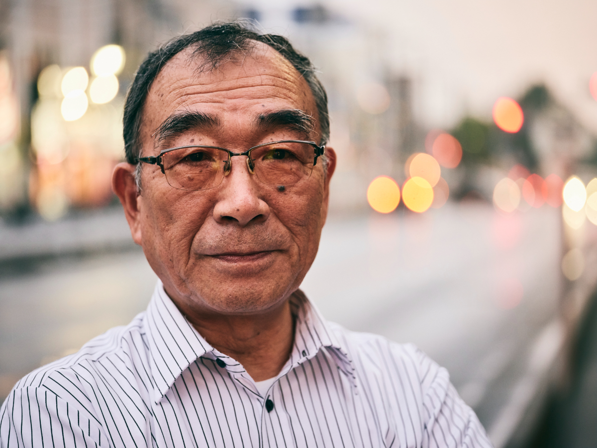 A mature aged Japanese man in Tokyo, Japan.